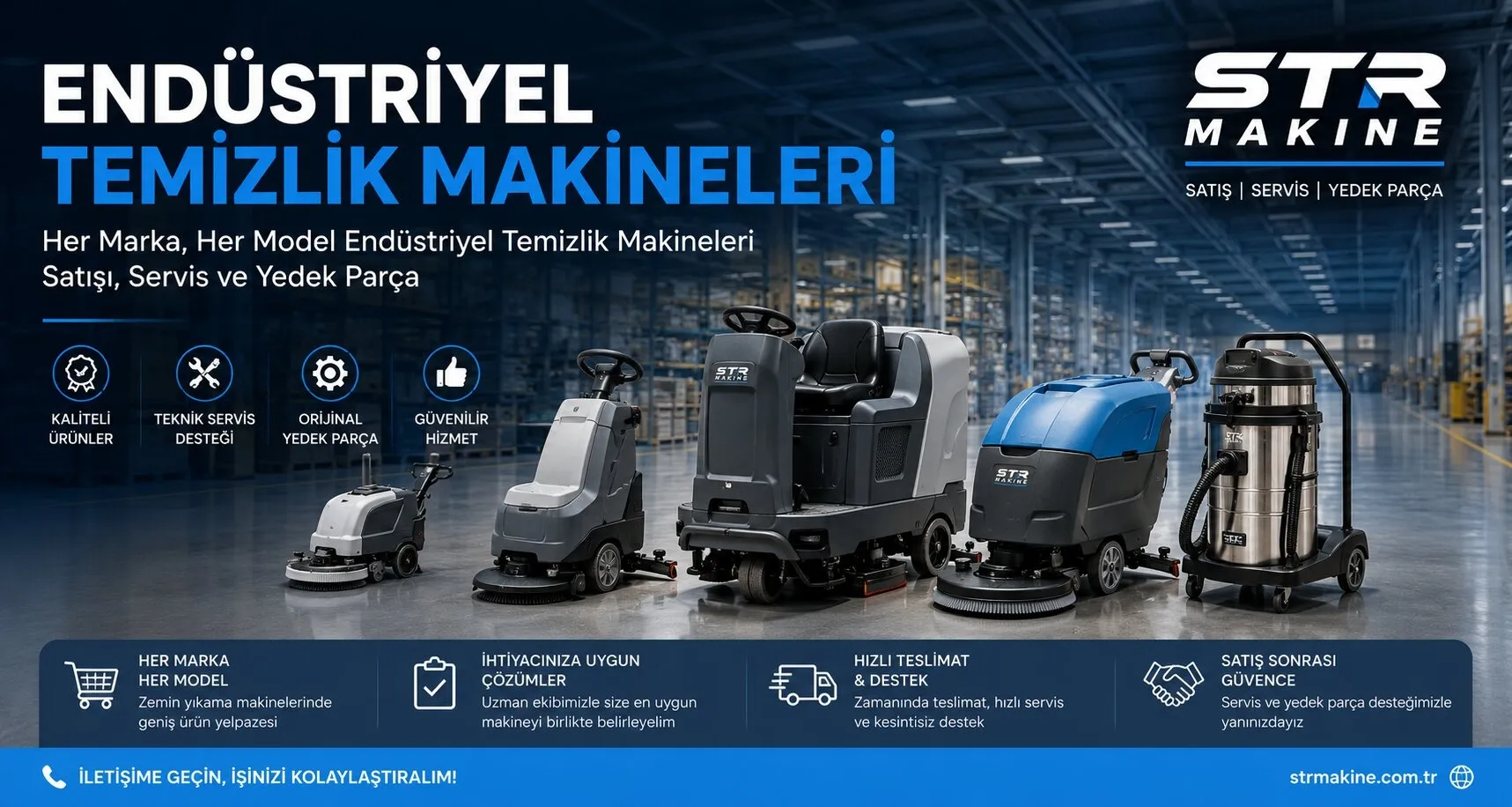 ENDÜSTRİYEL TEMİZLİK MAKİNELERİ SATIŞ 